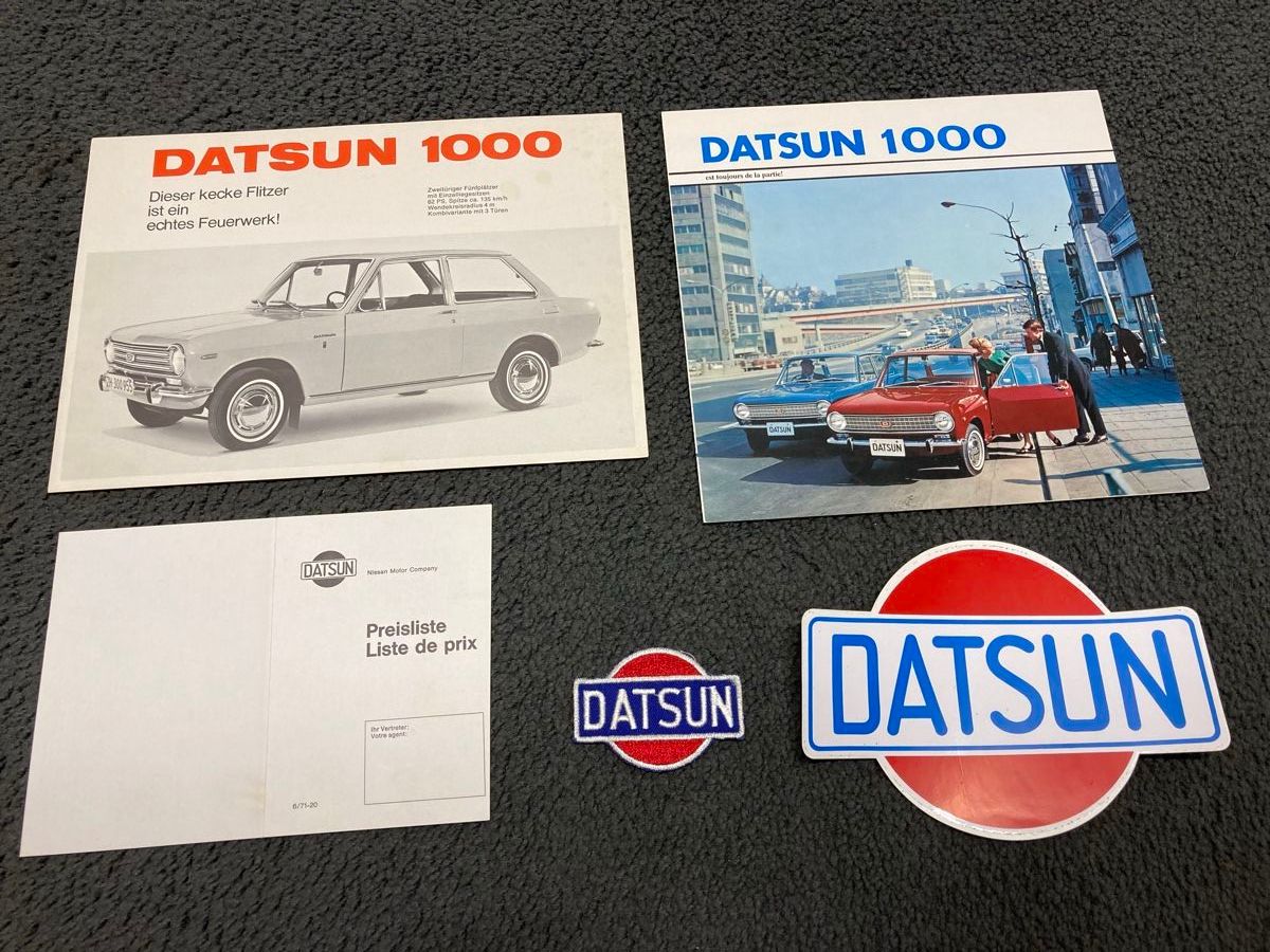 Datsun Dokumente: Prospekte  DATSUN 1000 – Gebraucht aus Kaiseraugst von wombat51