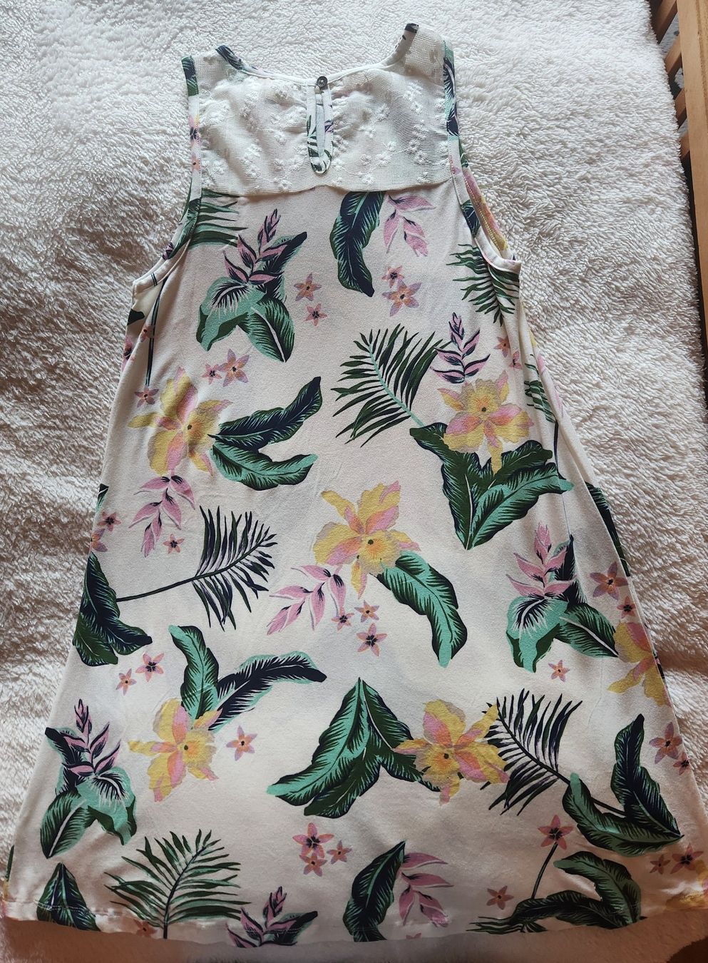 Roxy Kleider: Robe Roxy imprimé tropical blanc taille S new – Neu (gemäss Beschreibung) aus Neuchâtel von Virg30 2