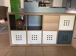 Sideboard IKEA Kallax grau weiss wie neu