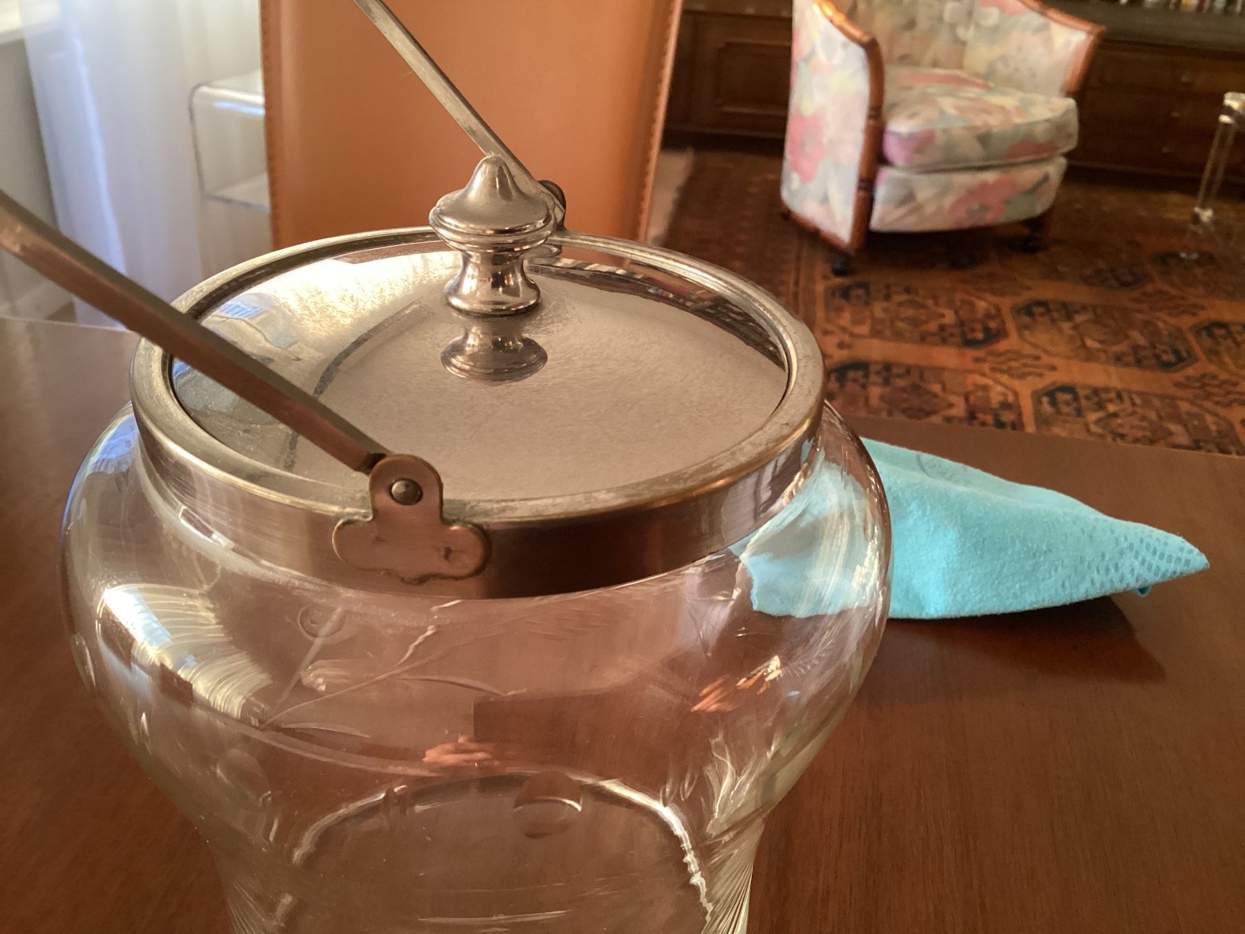 Contenitori & Simili: Alte Keks- oder Konfektdose aus Glas, Sammelobjekt – Usato da Lausanne venduto da Ulpet 3
