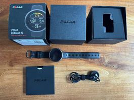 Polar Vantage V2, komplett, 2 Jahre gebraucht
