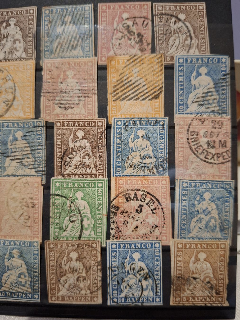 Tutti i francobolli: Strubel Lot div. 45Stk. – Usato da Balgach venduto da SIMEON27 1