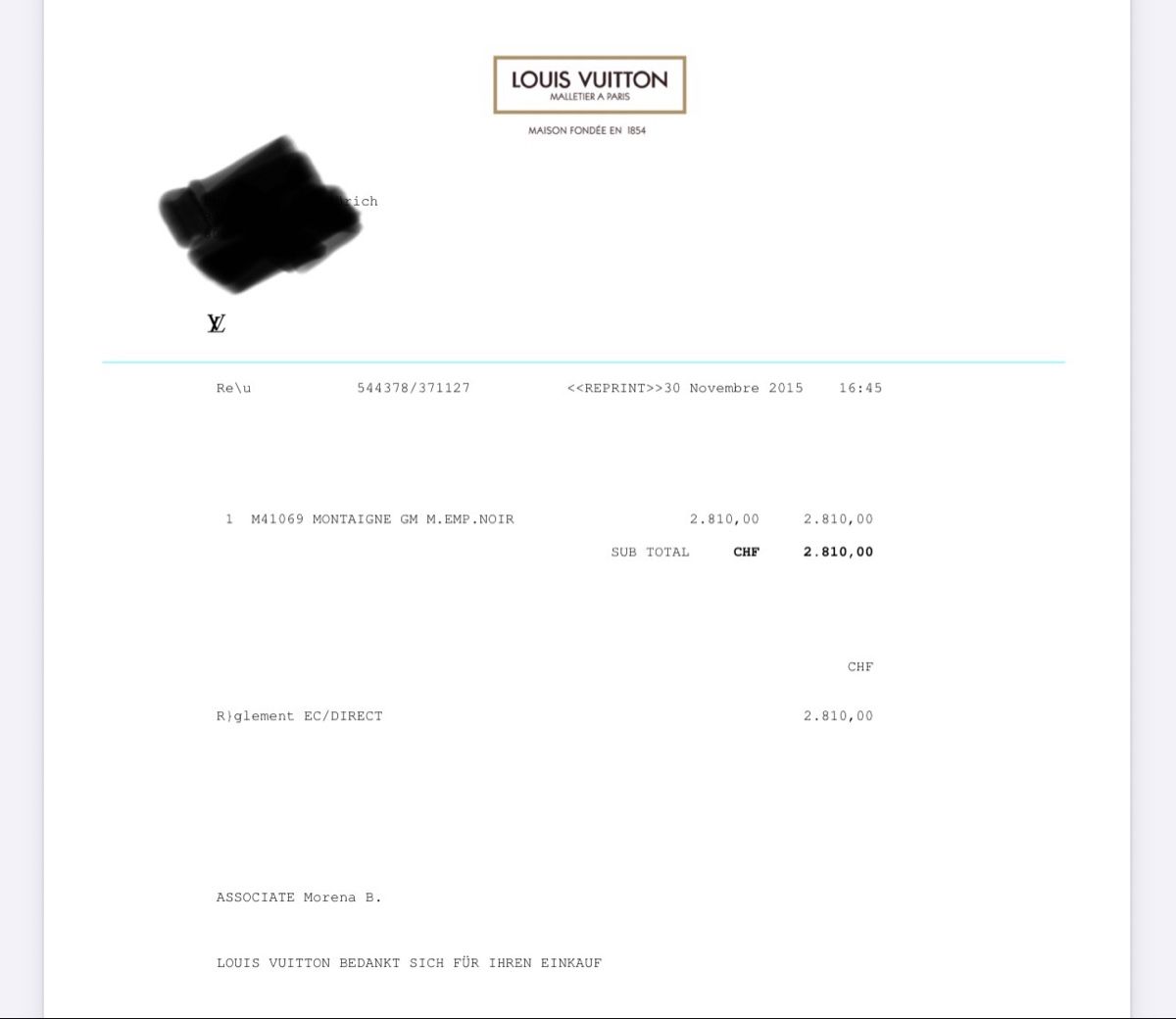 Louis Vuitton Borse da donna: Montaigne GM Louis Vuitton – Usato da Meilen venduto da zana10 7