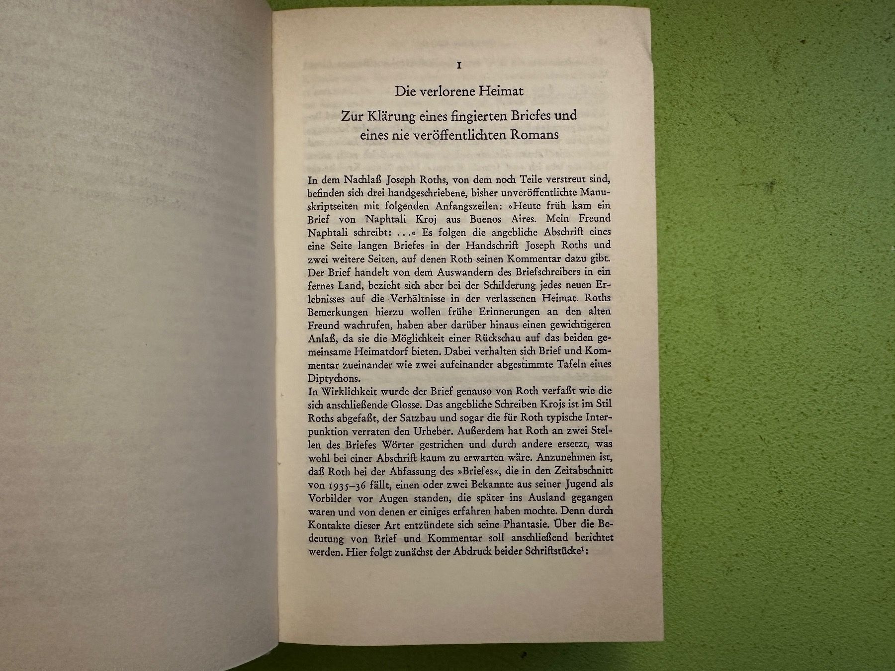 Libri: David Bronsen: Joseph Roth. Eine Biographie. 1974 – Usato da Zürich venduto da allp 5
