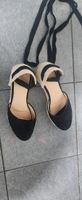 Schicke Sommerschuhe / Sandalen mit Schnürung, Grösse 39