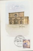 CARTOLINA SANDRO MADONNA #39 L'AQUILA ANNULLO FILATELICO FDC