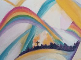 High frequency painting - Cristal Rose - Psycic Artist