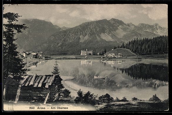 Ansichtskarten: AK Arosa, Am Obersee – Gebraucht aus Berlin von bartko-reher