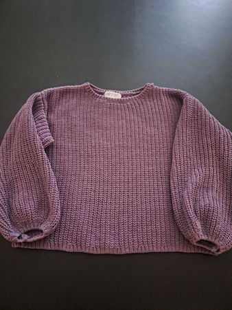 Mädchen Pullover H&M lila Grobstrick guter Zustand