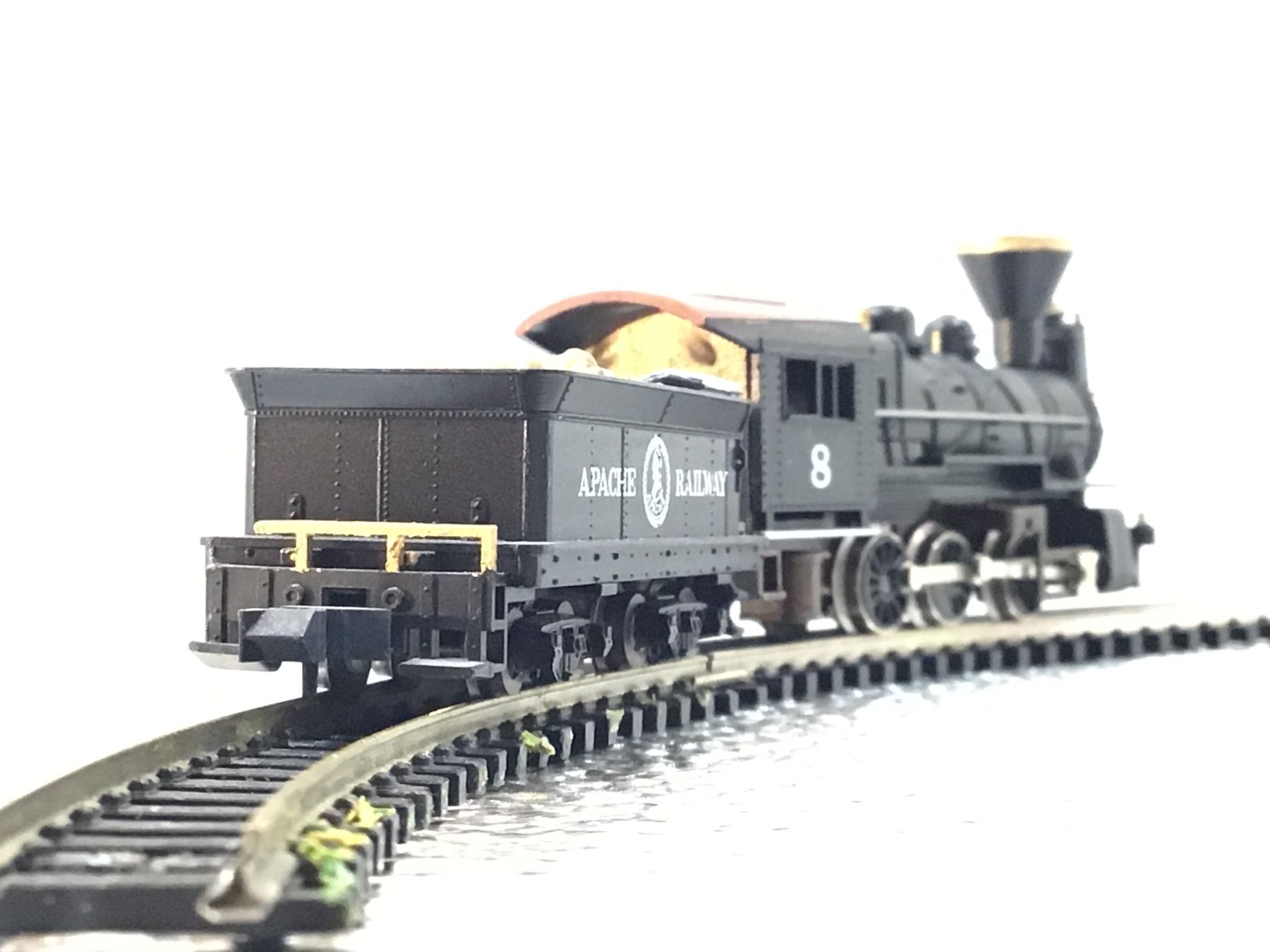 Modelleisenbahnen: Dampflokomotive mit Waggon Apache Railway Nr. 8 – Gebraucht aus Männedorf von Spezial-Modelle 2