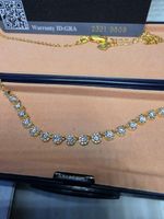Collier argent avec diamants de moissanite de 1,9 ct GRA