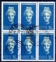 CYPRUS 6ERBLOCK GESTEMPELT - ERHALT SIEHE SCAN - BU155