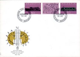 100 J. GOTTHARD-BAHN BELEG AUSGABETAG  -XX106