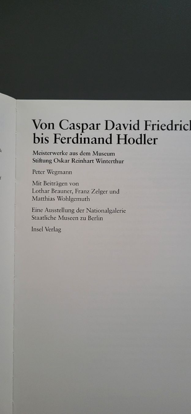 Libri: Kunstbuch Friedrich bis Hodler – Nuovo (secondo la descrizione) da Merenschwand venduto da Boonie 2