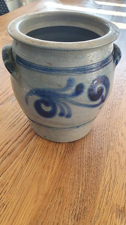 Schalen: Pot en grès d'Alsace gris bleu Topf aus elsässischem – Gebraucht aus Prêles von Syga