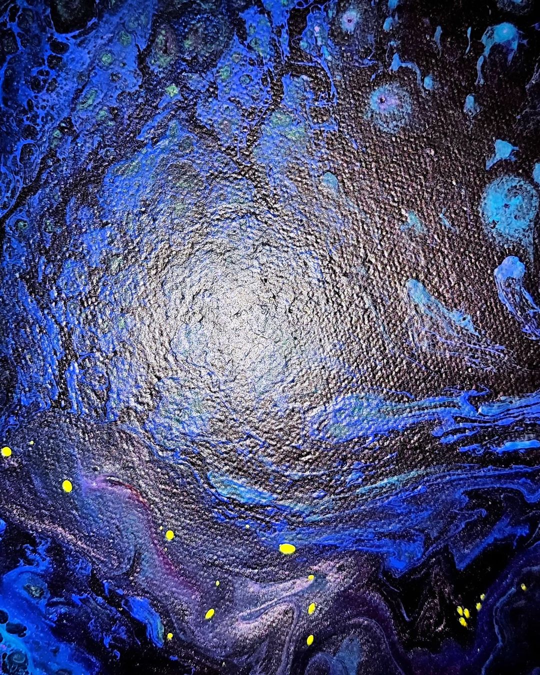 Gemälde: Abstraktes Bild von mir gemalt 1mx70 mystical depth – Neu und originalverpackt aus Zürich von Melossoap 3