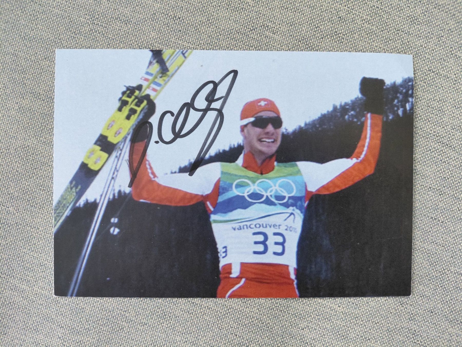 Autografi: Autogrammkarte Dario Cologna – Usato da Schmerikon venduto da Olympia04