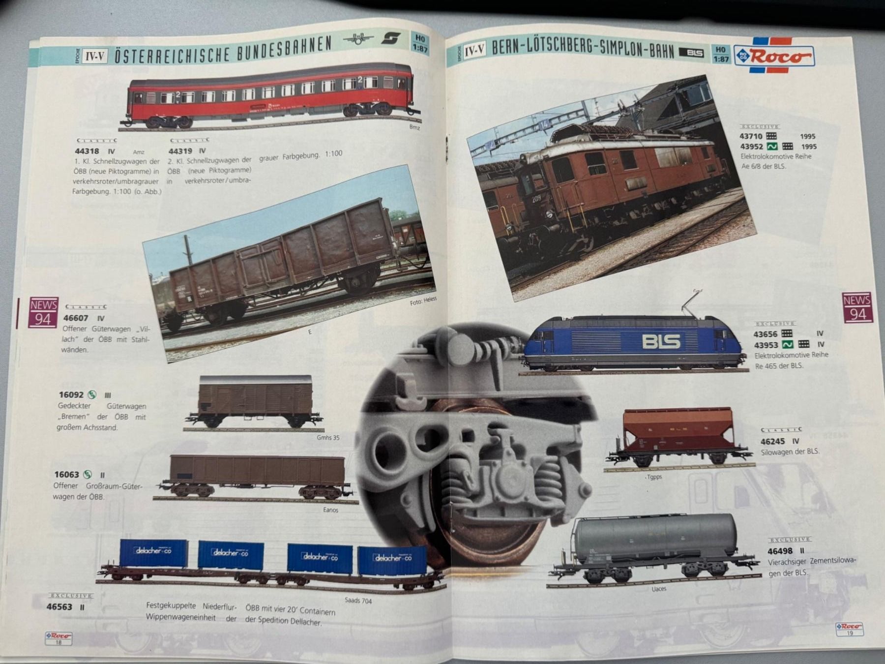 Roco Modellini di ferrovie: ROCO - Katalog 1994 – Usato da Fehraltorf venduto da Success 2