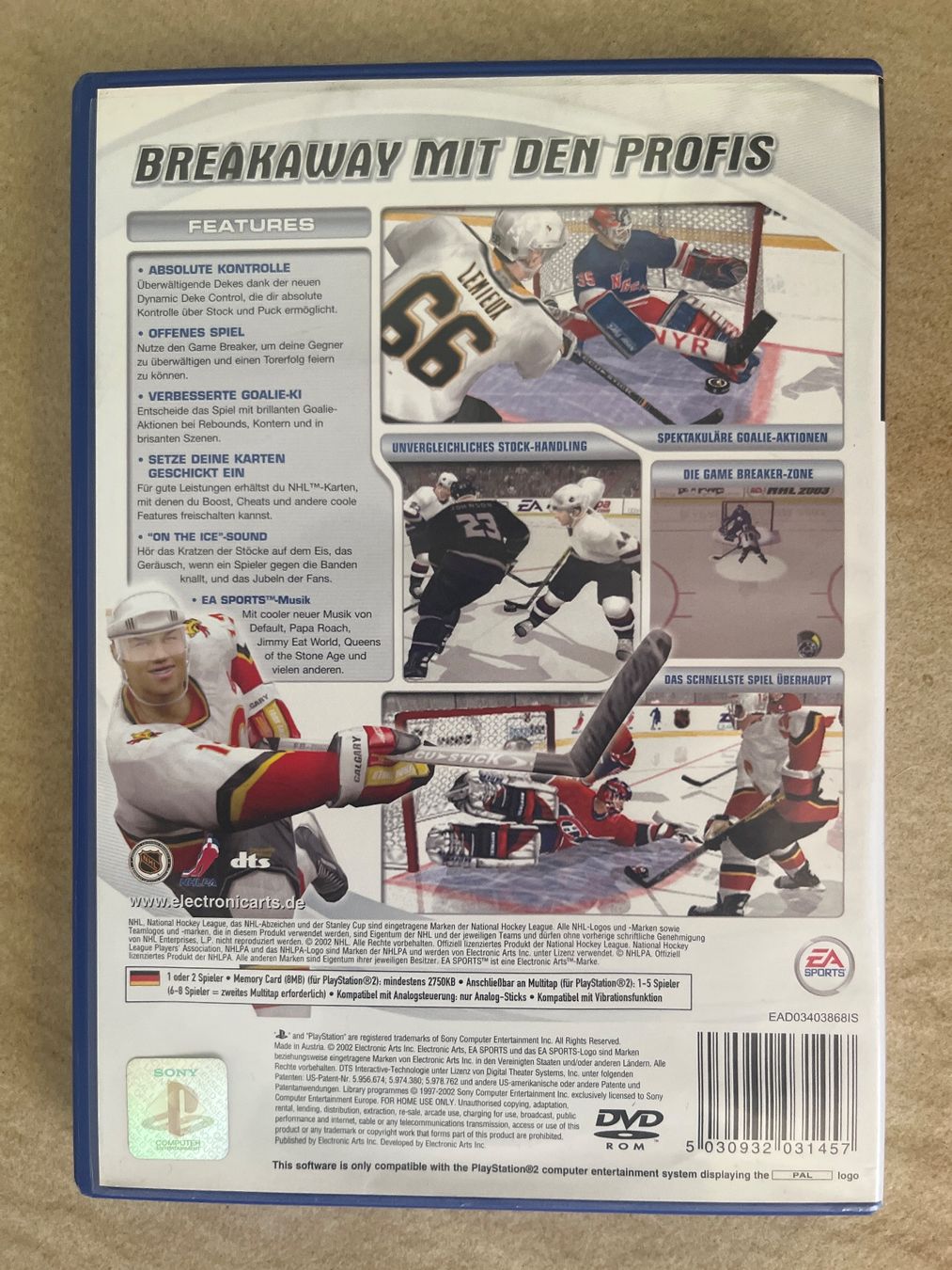Sony Giochi: Jeu vidéo NHL 2003 pour PLAYSTATION PS2 – Usato da Vernayaz venduto da Darkfrost 1