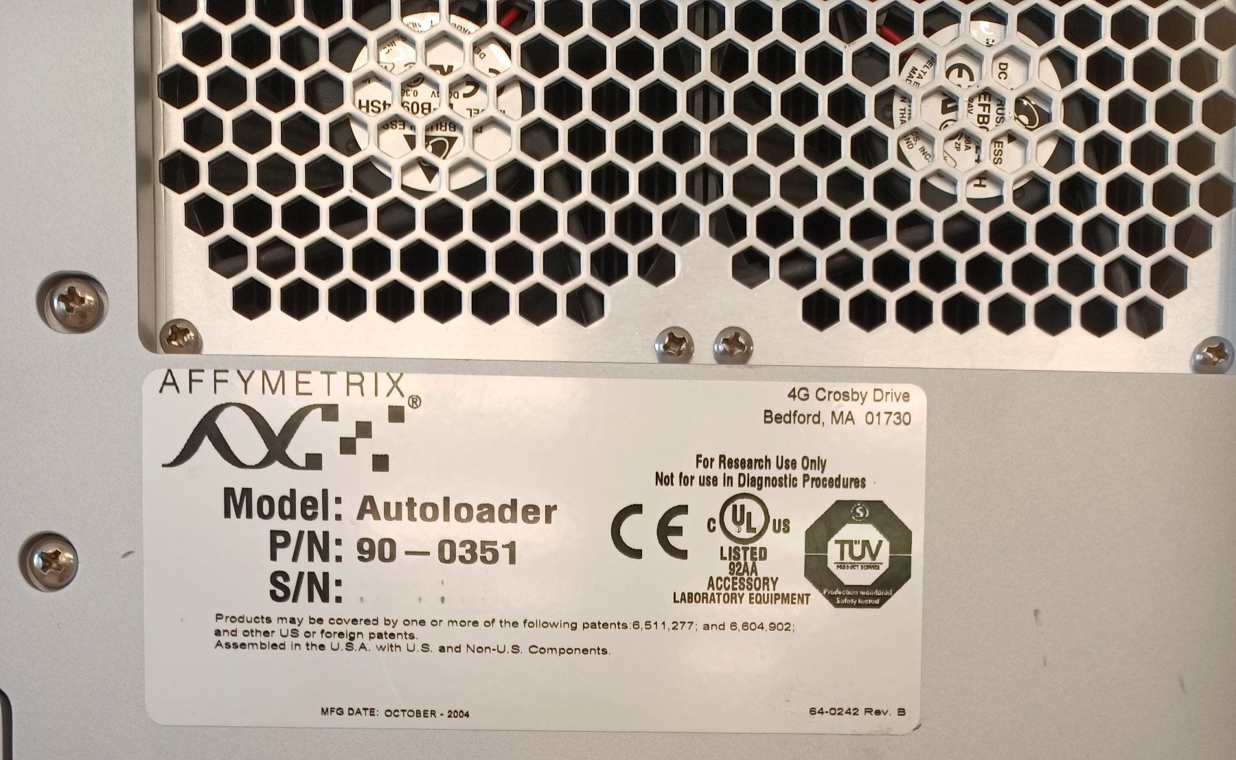 Accessori da laboratorio: Affymetrix GeneChip Scanner 3000 – Usato da Niederdorf venduto da LeptonAG_Labor 6