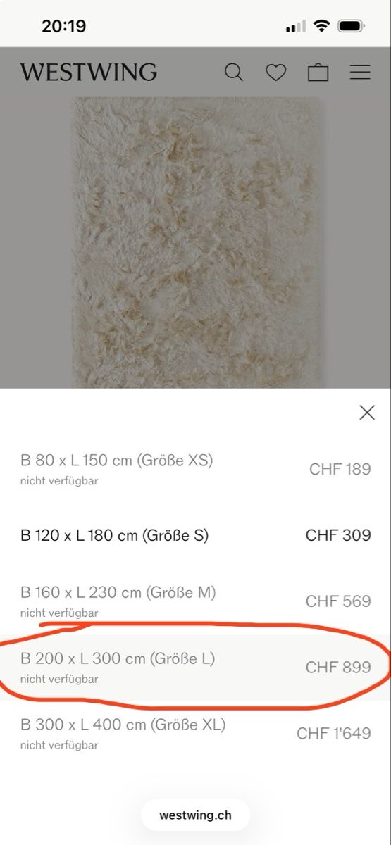 Tappeti: Westwing Glänzender Hochflor-Teppich Jimmy – Usato da Zürich venduto da R1908 2