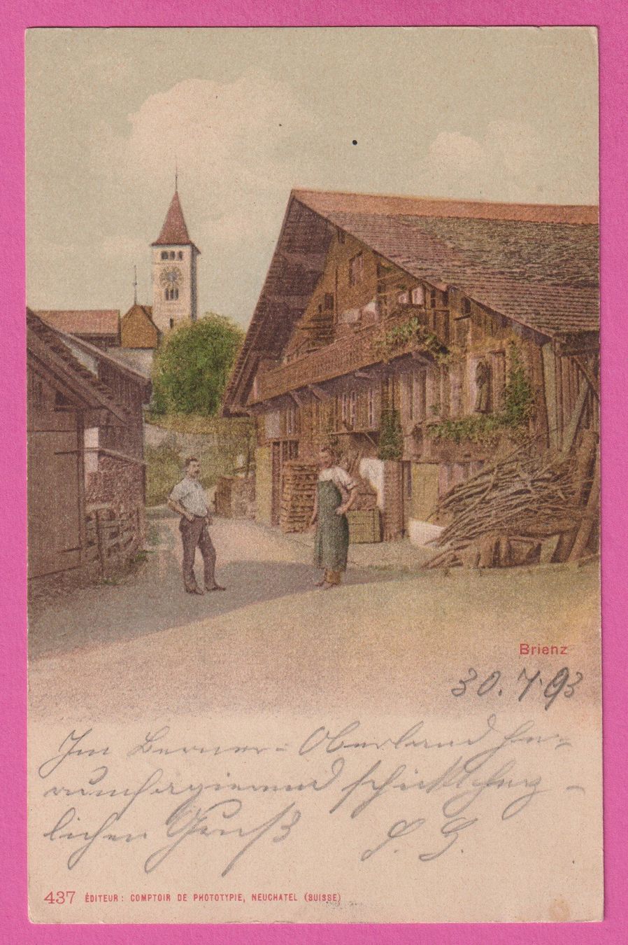Cartes postales: Brienz gel 1903 – D'occasion à Einsiedeln par dillie