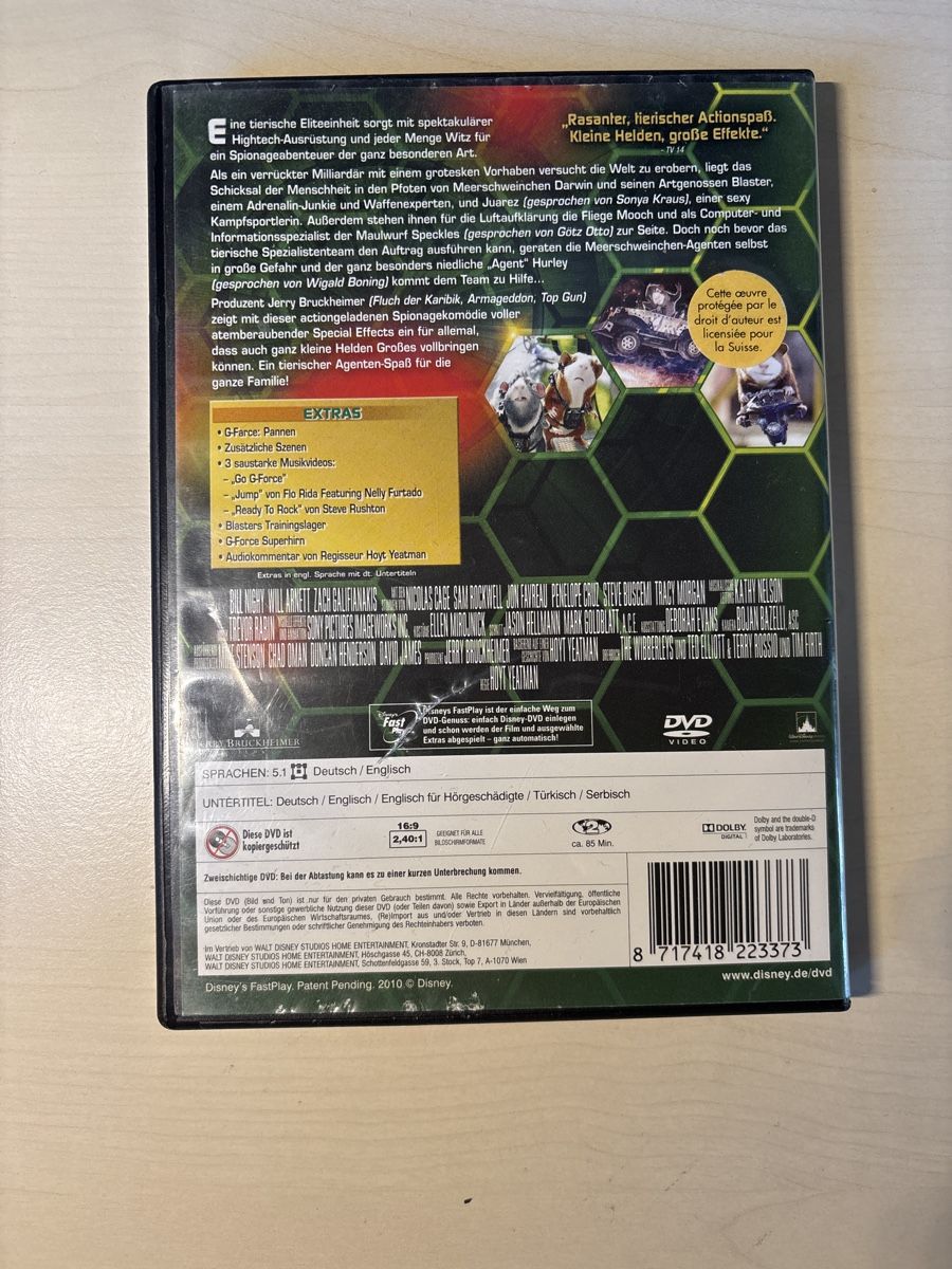 Tutti i DVDs: G-Force - Agenten mit Biss (2904) – Usato da Ruswil venduto da Slivio_ 1