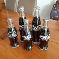Original Vintage Coca-Cola Flachen 3 x 2 dl + 2 x 3 dl