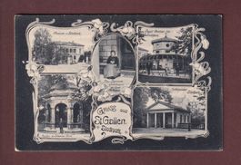Gruss aus ST. GALLEN - Stadtpark - 1910 // kleinen Löcher //