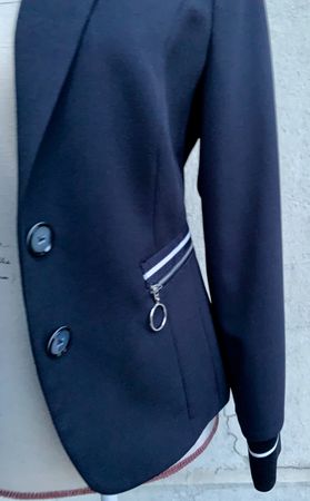 TAIFUN Magnifique blaser sport chic marine et blanc t.36