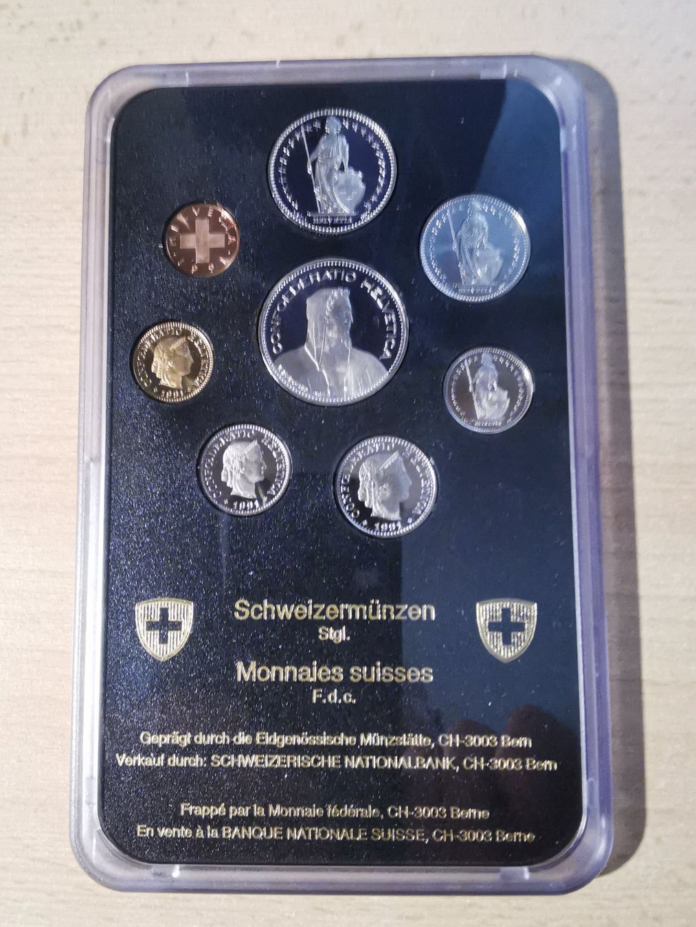 Tutti le monete: Jeu de pièces Suisse année 1991 FDC – Nuovo (secondo la descrizione) da Carouge GE venduto da mic_vjr5 1
