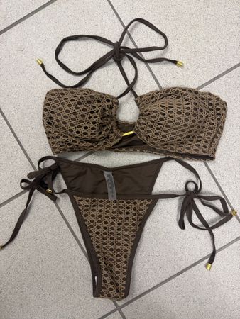 neu Braunes Bikini Grösse M, Sommer 