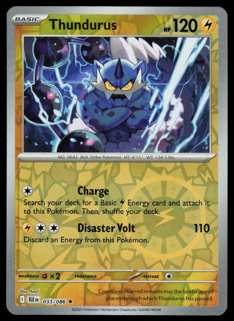 Pokémon Carte collezionabili: Pokemon Thundurus 033/086 – Usato da Herisau venduto da Pokemon2025