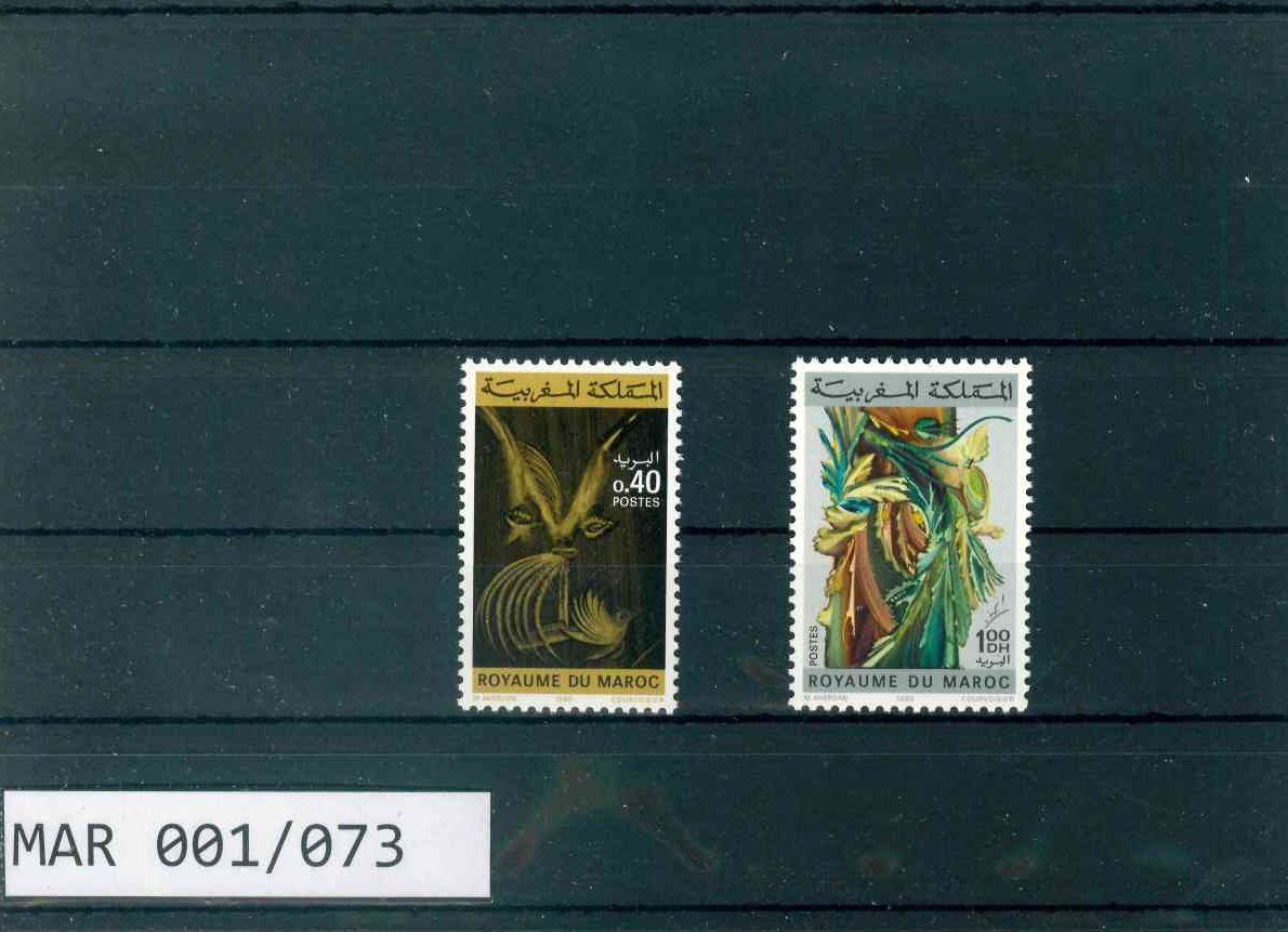 Tous les timbres: MAROKKO 2 BRIEFMARKEN GEMÄLDE – Neuf (Voir description) à Marly par Stampfinder