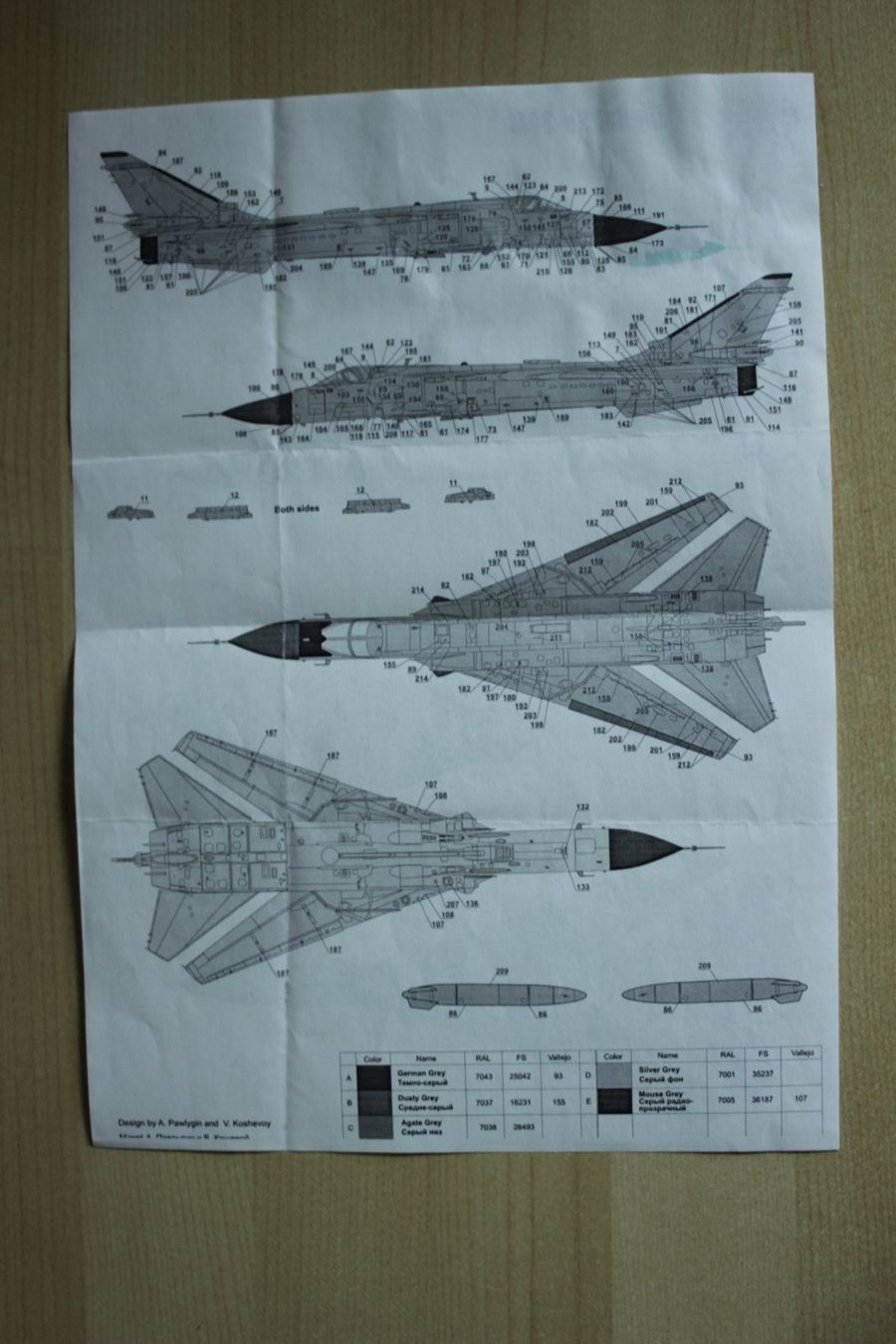 Kits de montage: Decals 1/72 - Digital Su-24M, von Authentic Decals – Neuf (Voir description) à Koppigen par F4Fan 1
