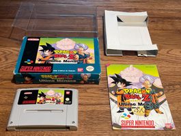 Dragon Ball Z Ultime Menace SNES FR OVP & Anleitung selten !
