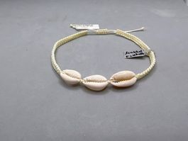 Fusskette Makramee mit Muscheln