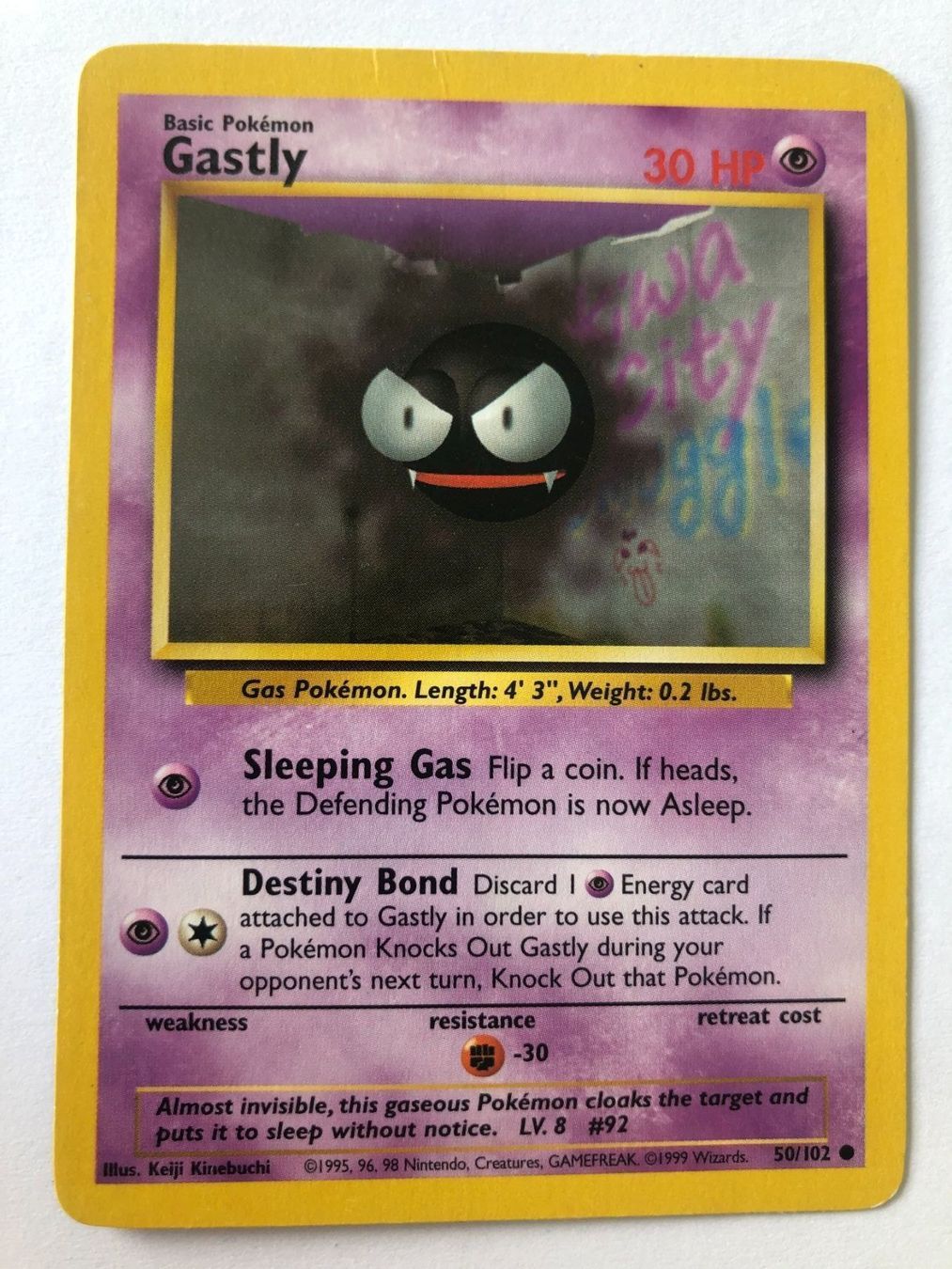Pokémon Carte collezionabili: Gastly - Base Set - Pokemon – Usato da Nussbaumen AG venduto da Bika-Shop