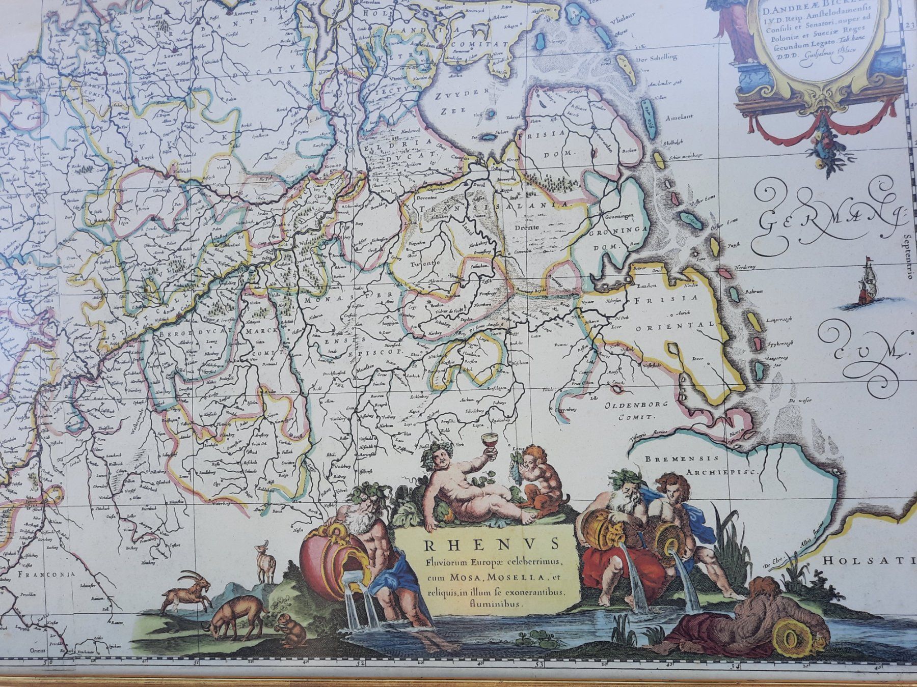 Cartes géographiques & atlas: Kartenbild m. Rahmen Schweiz bis Holland – D'occasion à Weinfelden par JoeBaer 2