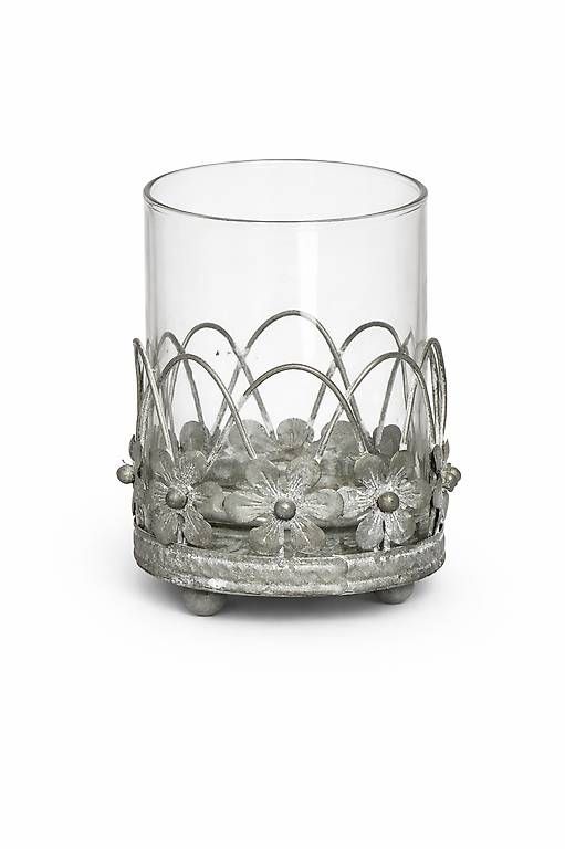 Portacandele: Shabby Chic Windlicht / Kerzen Glas – Usato da Olten venduto da Schrankperle