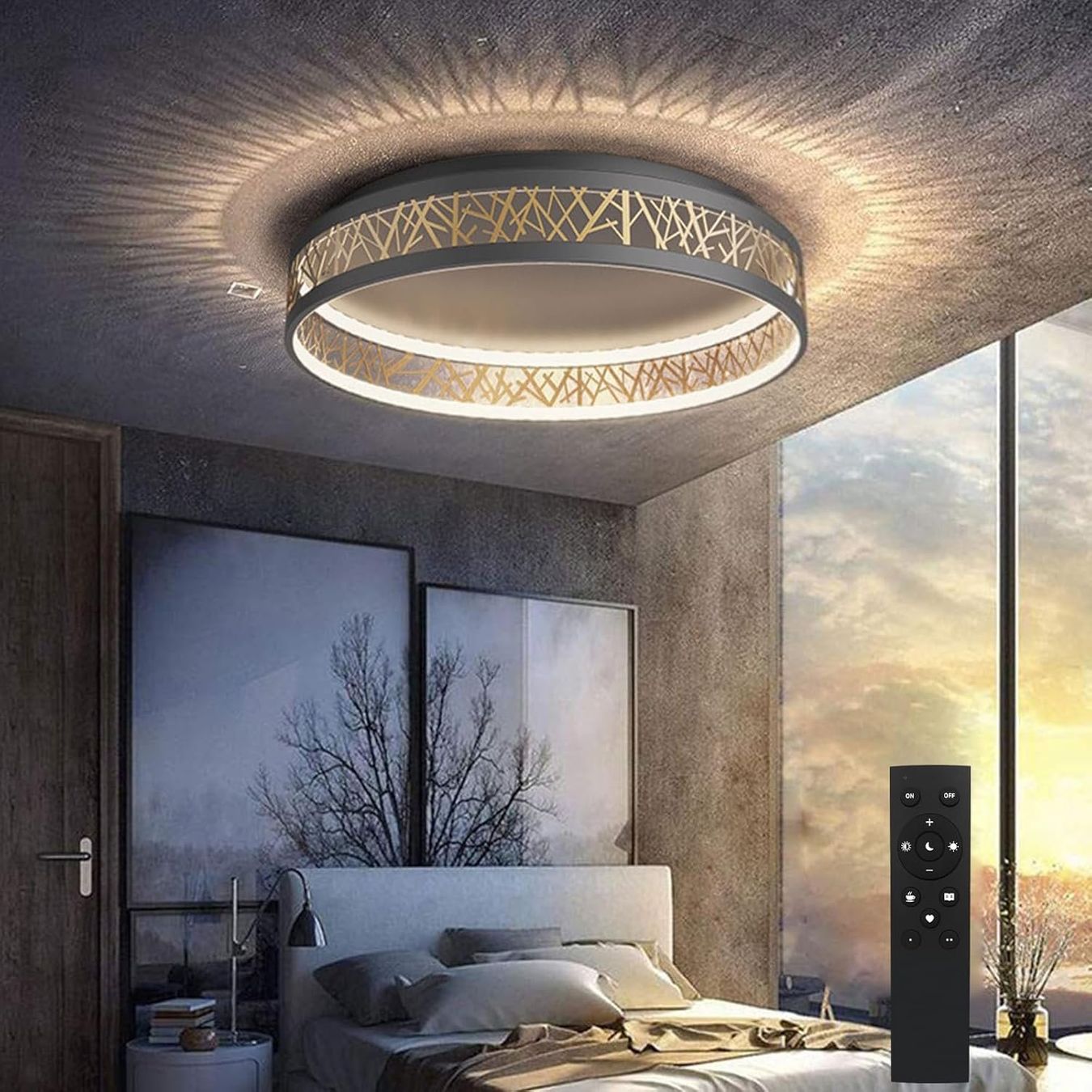 Lustres & lampes de plafonds: LED Deckenleuchte Mit Fernbedienung – Neuf avec emballage d'origine à Gränichen par omniadeals