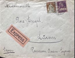 Schweiz Express Brief 1919 Luzern Stempel