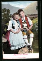 Schweizer Kinder in Appenzeller-Trachten