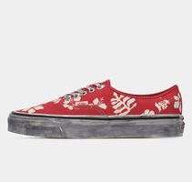 vans trainers authentic leaf print in red 36 more sizes avai