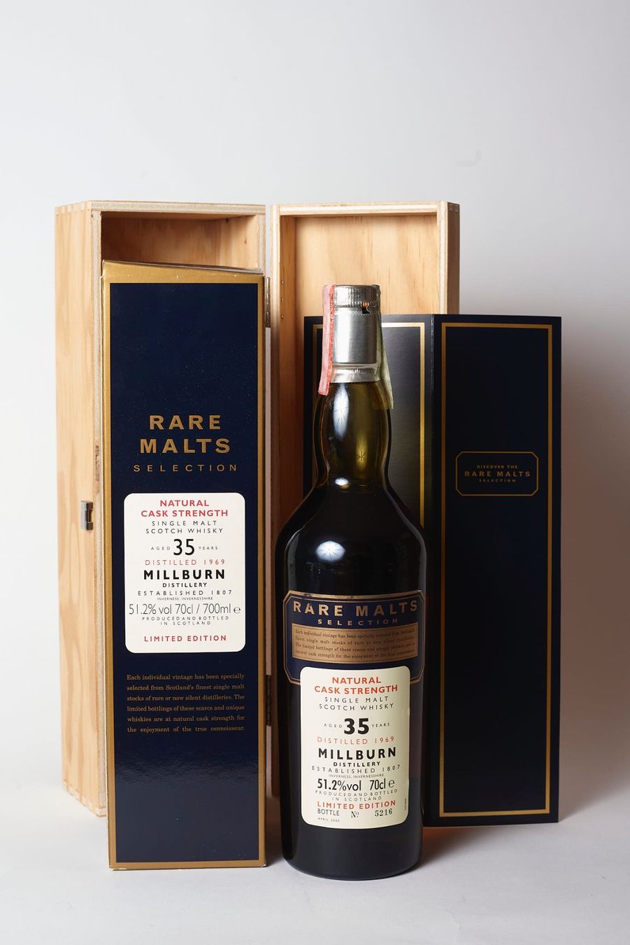 Bevande alcoliche: Rare Malts: Millburn 35 years natural cask strength – Usato da Maur venduto da privat101