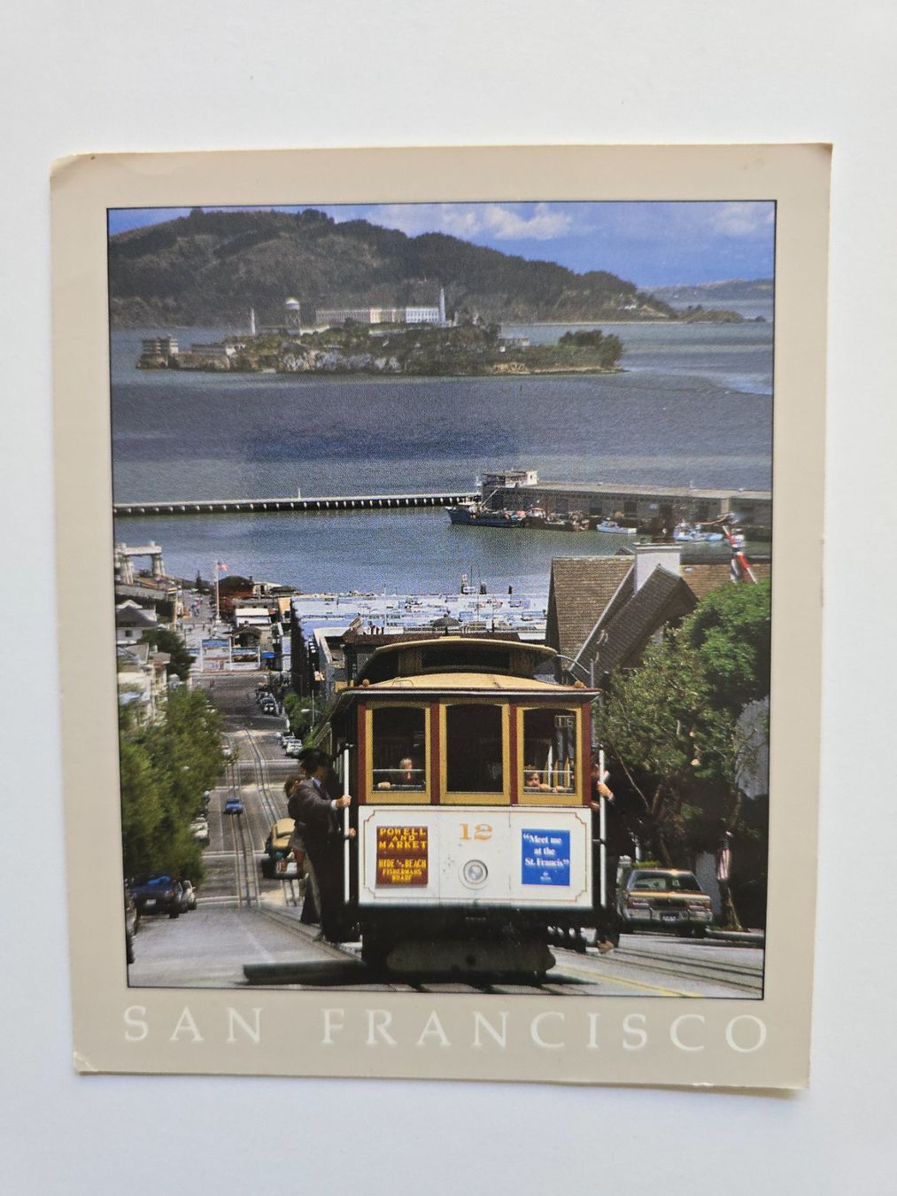 Ansichtskarten: AK San Francisco - Cable Car, Alcatraz – Gebraucht aus Dättlikon von Wundertuete_