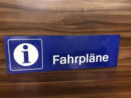 Gebrauchtes Schild Fahrpläne Verkehrsschild Information SBB