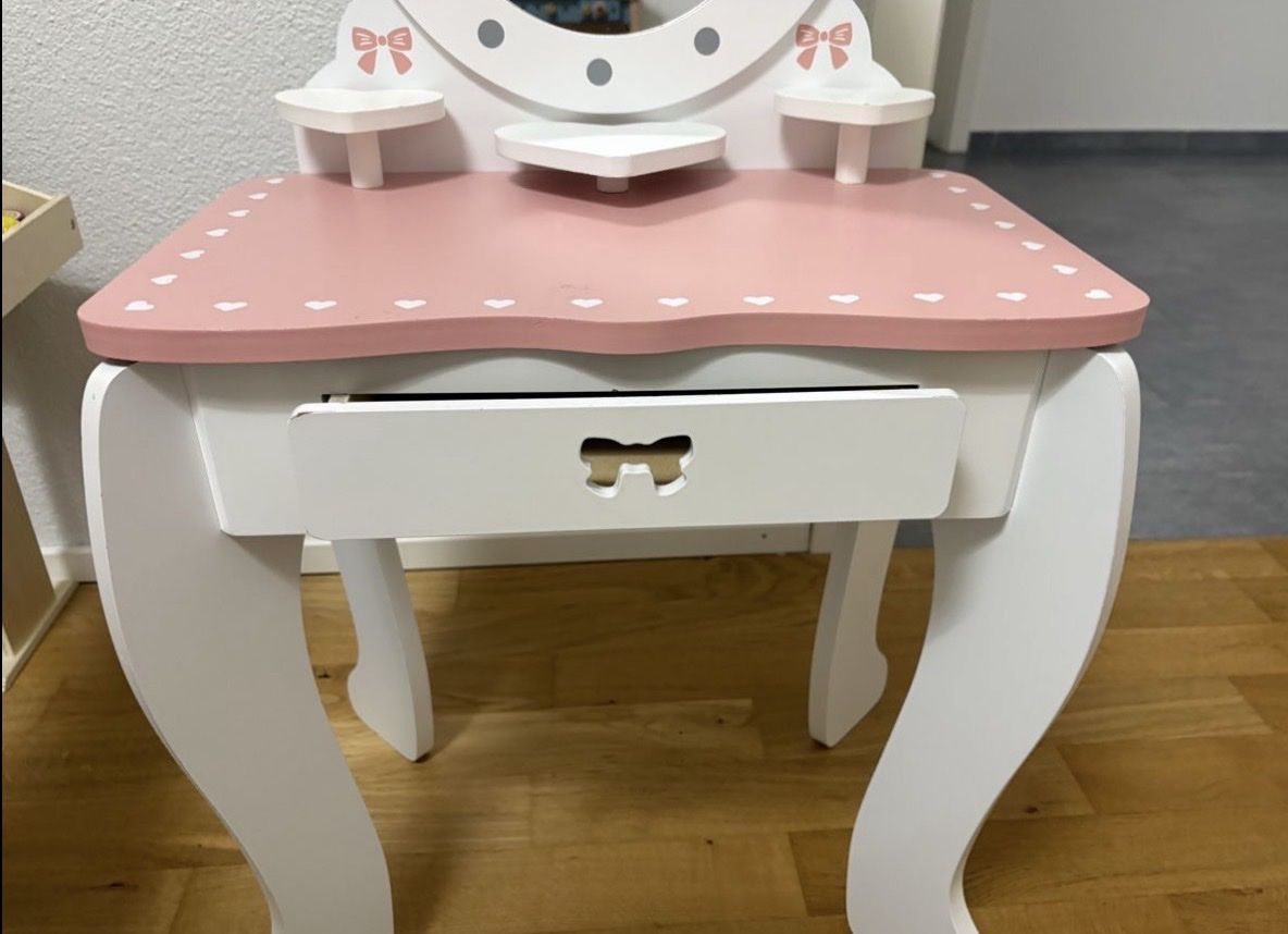 Tavoli da trucco: Kindersminktisch, mit Spiegel und Hocker – Nuovo (secondo la descrizione) da Mülligen venduto da fashion_it 4