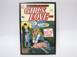 AK DC Comic Cover, Girls Love, Postkarte