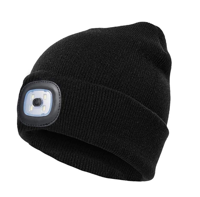 ViKKent Bluetooth Mütze Mit LED Licht | USB Aufladbar | Unisex Wintermütze Für Outdoor